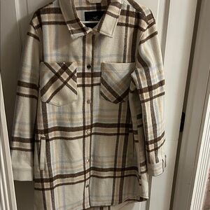 A&F Plaid Utility Shacket (NWT)